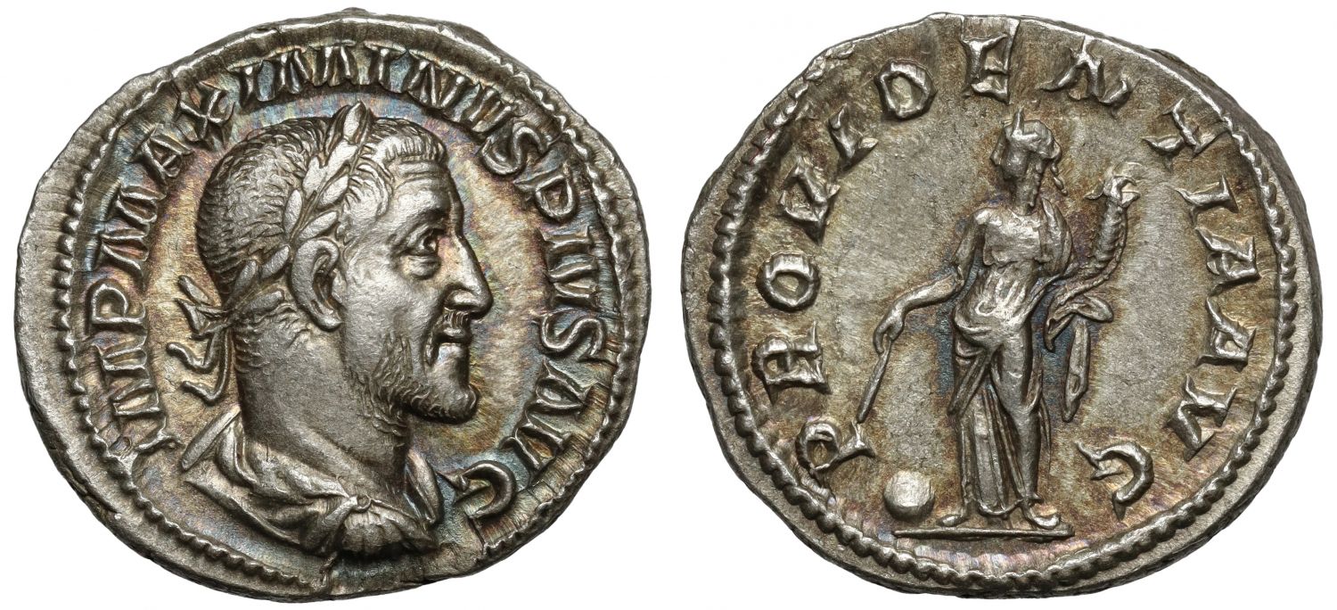 Maximinus Denarius, Providentia.