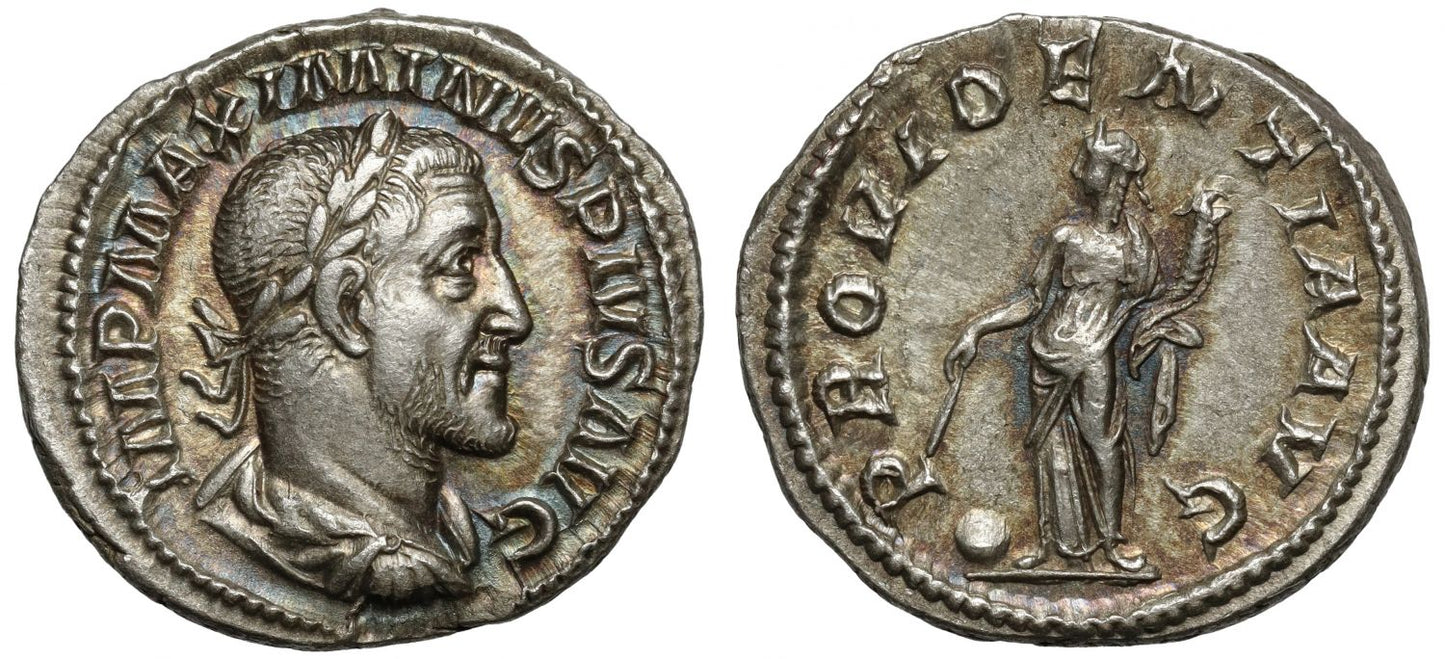 Maximinus Denarius, Providentia.