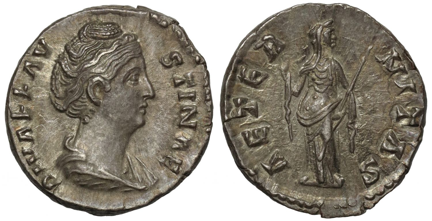 Faustina Snr, Silver Denarius, Aeternitas.