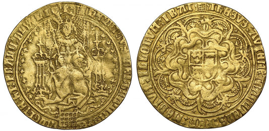 Henry VIII fine gold Sovereign of Twenty shillings, first issue, mm portcullis