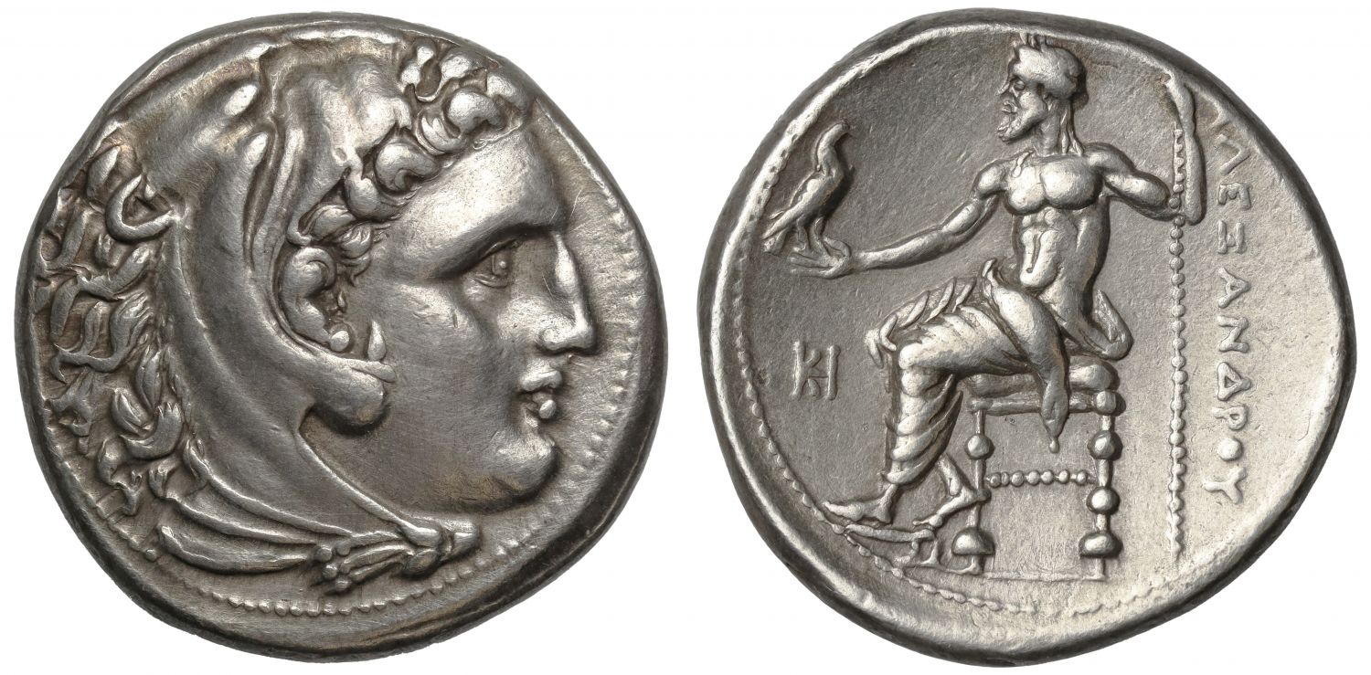 Alexander the Great, Tetradrachm, lifetime or early posthumous issue, Miletus.