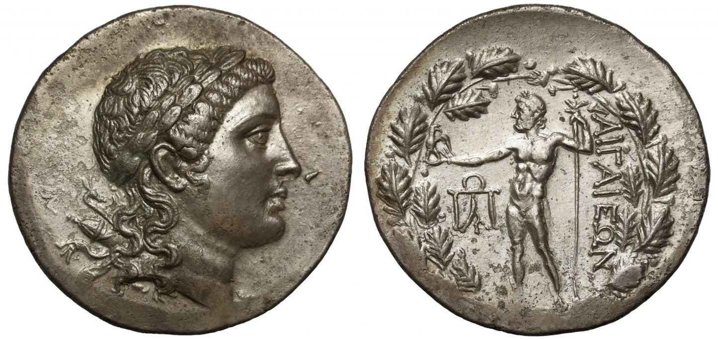 Aeolis, Aigai, Tetradrachm, AU 4/5 2/5,  fine style, brushed.