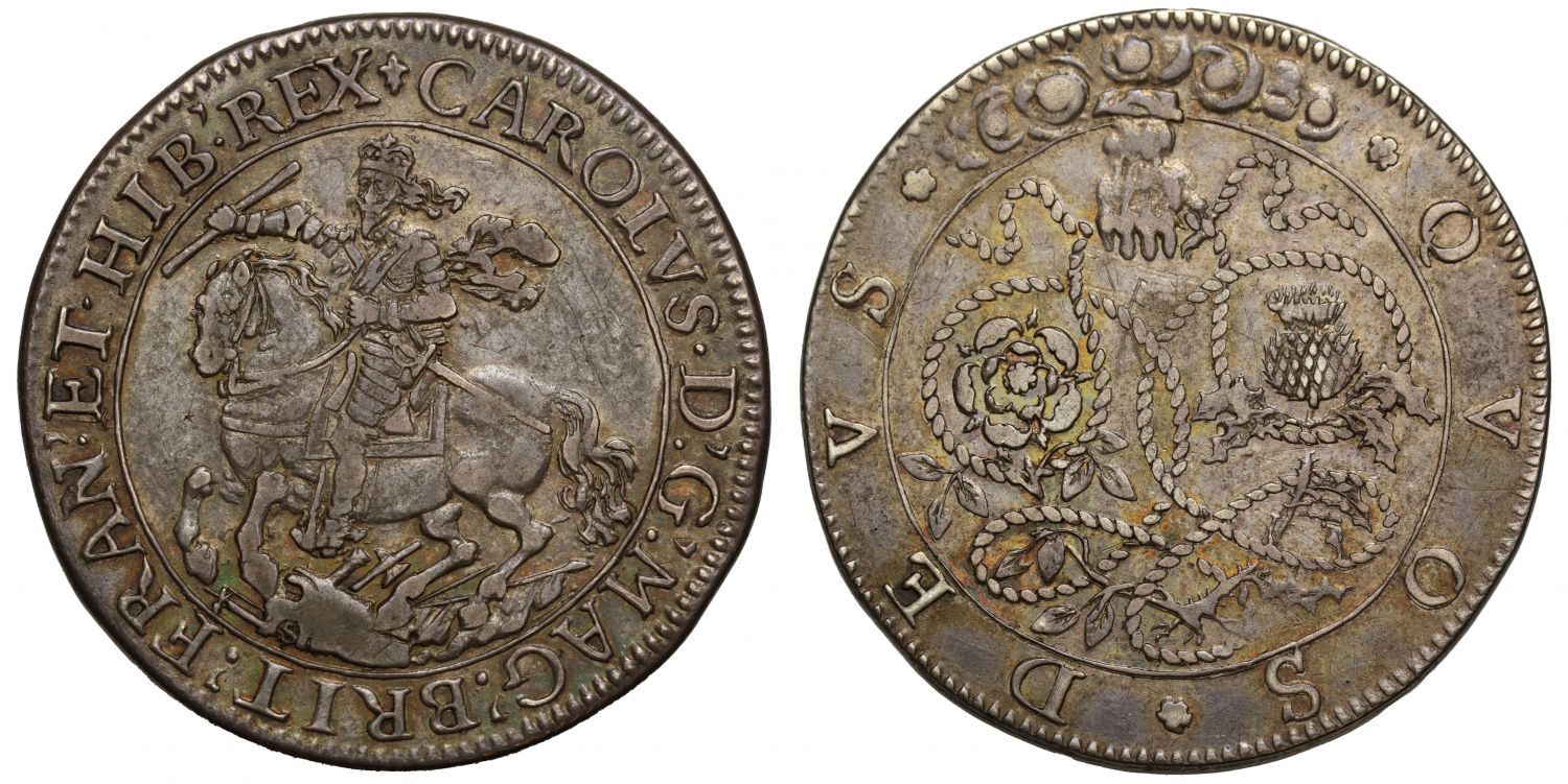 Scottish Rebellion Averted, 1639, silver medal by Thomas Simon.