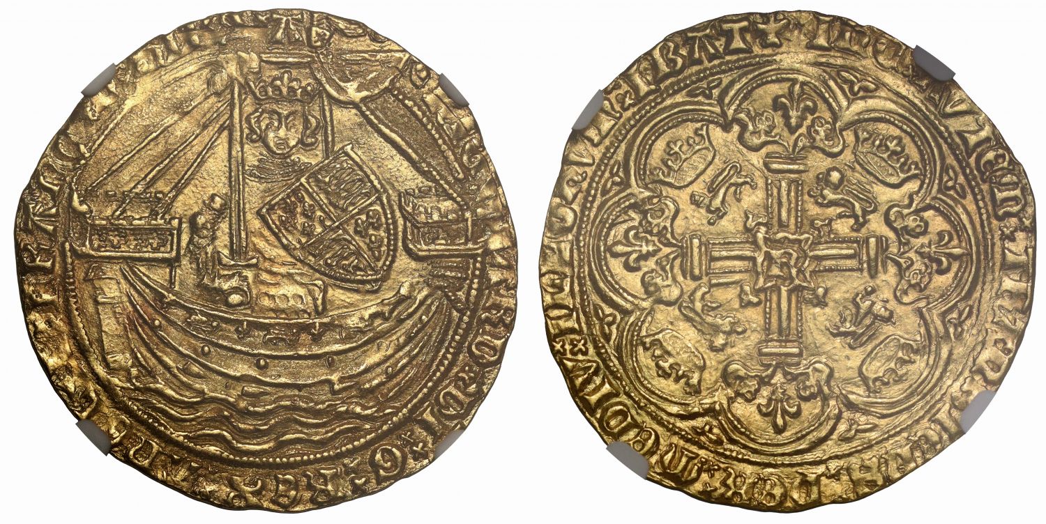 Richard II Noble, type 1b, London, NGC graded MS62