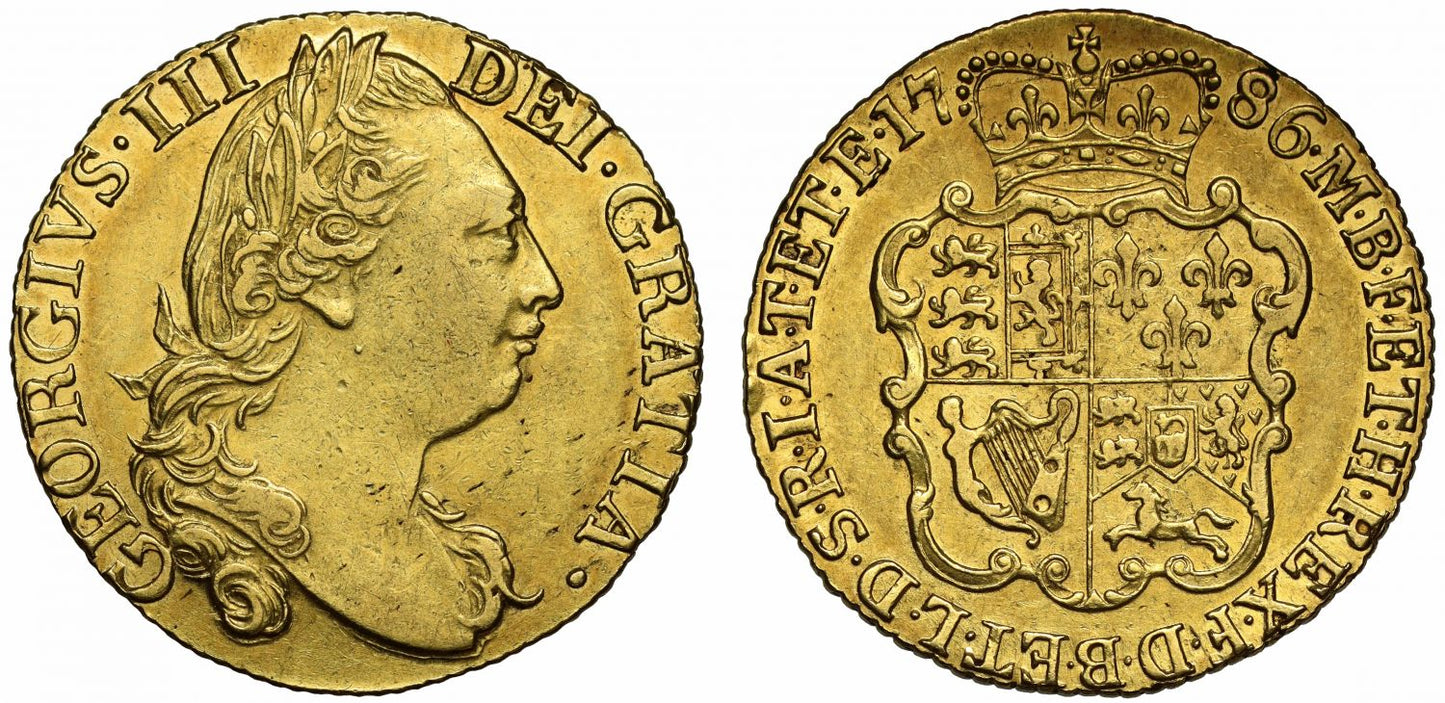 George III 1786 Guinea, rose reverse, 4th bust