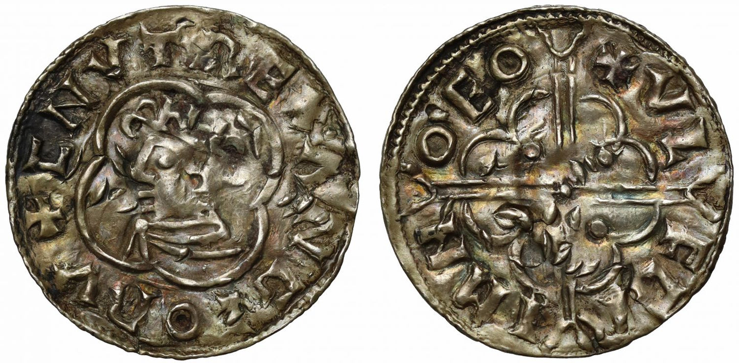 Canute Penny, Quatrefoil type, York Mint, Ulfgrim