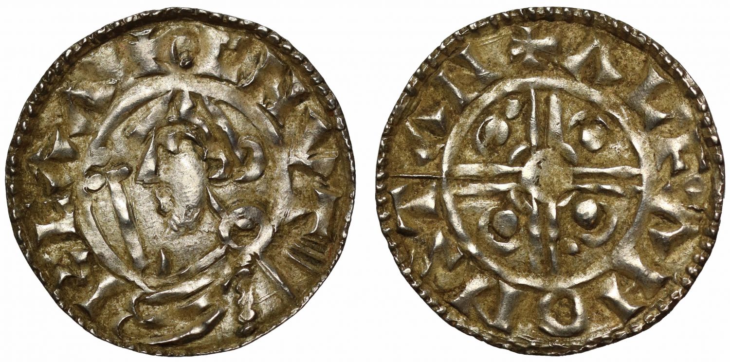 Canute Penny, Helmet type, Stamford, Alfan, likely ex Cambridge Hoard