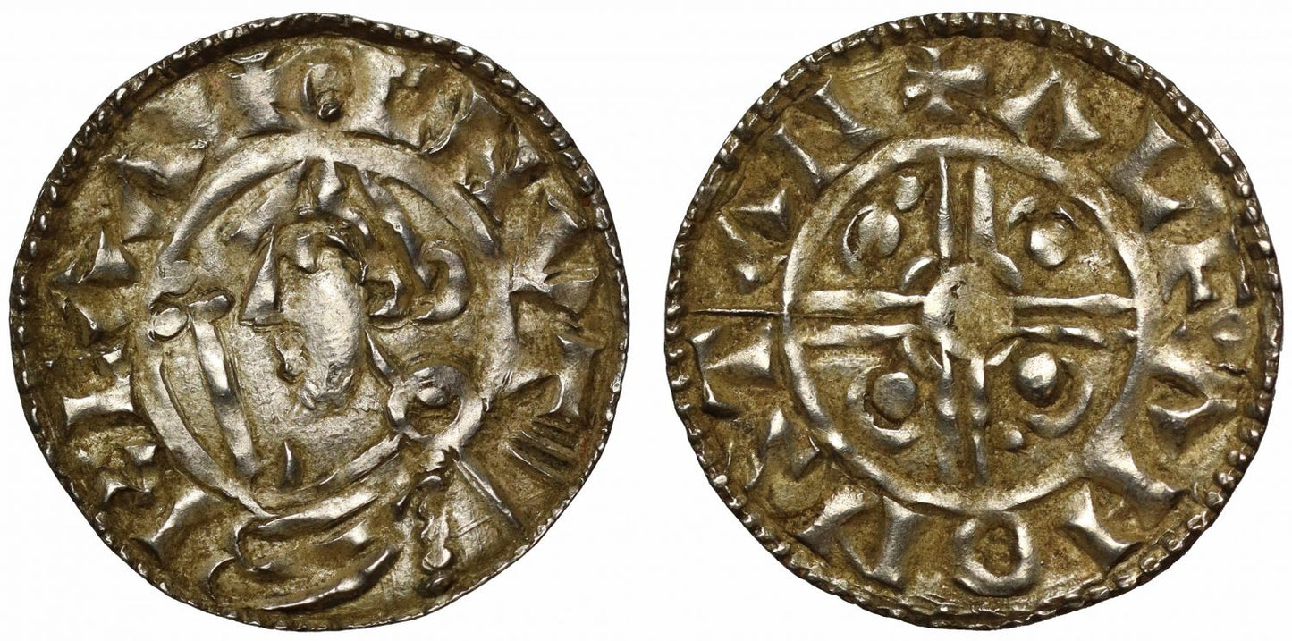 Canute Penny, Helmet type, Stamford, Alfan, likely ex Cambridge Hoard