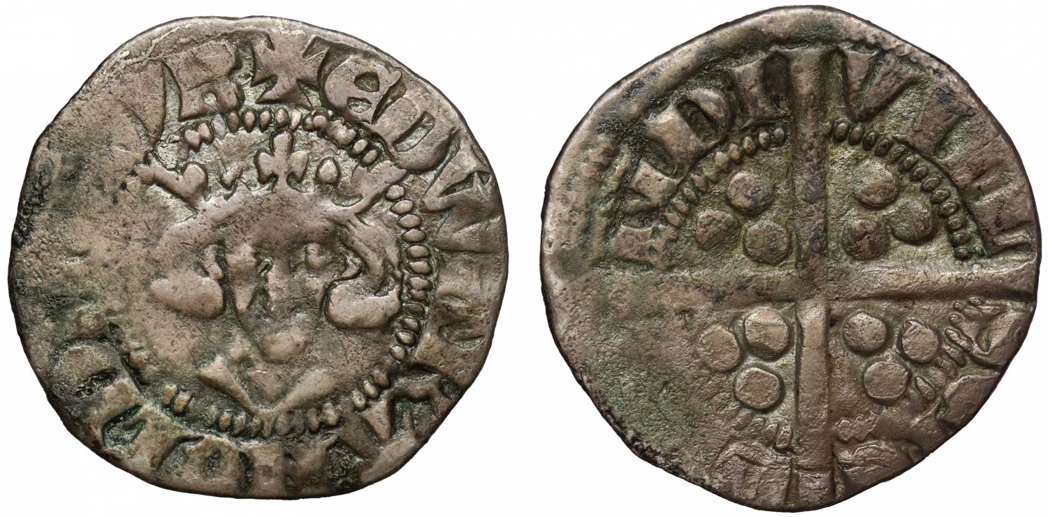 Edward II Penny, class 11a, Bury St Edmunds Mint