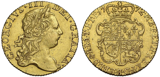 George III 1772 Guinea, rare date