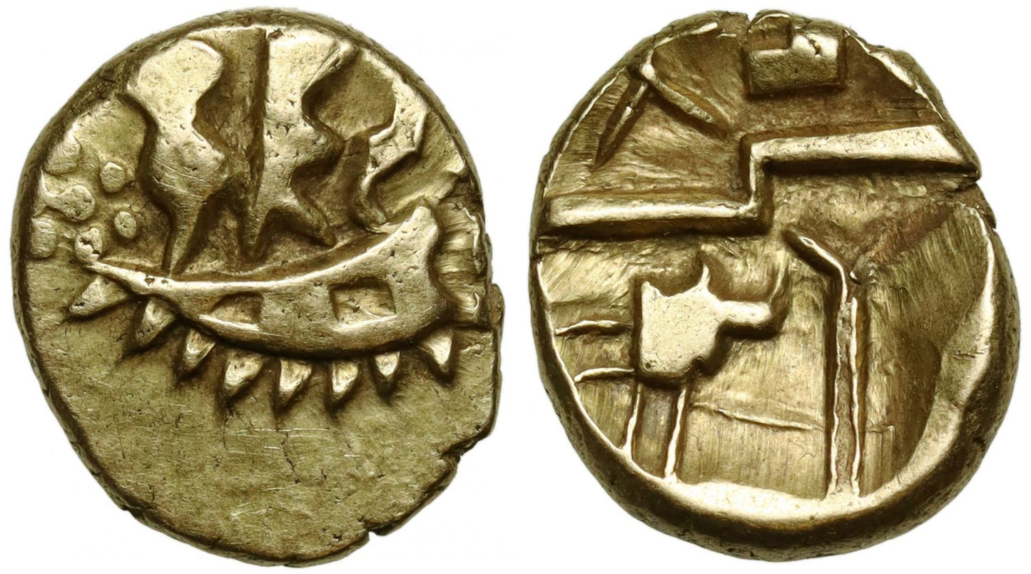 Ancient British, Durotriges, Gold Quarter Stater.