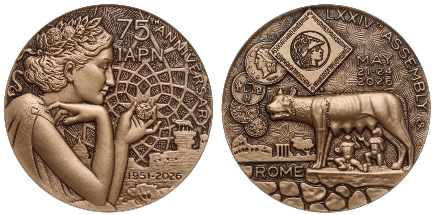 IAPN 75th Anniversary 2026 copper medal