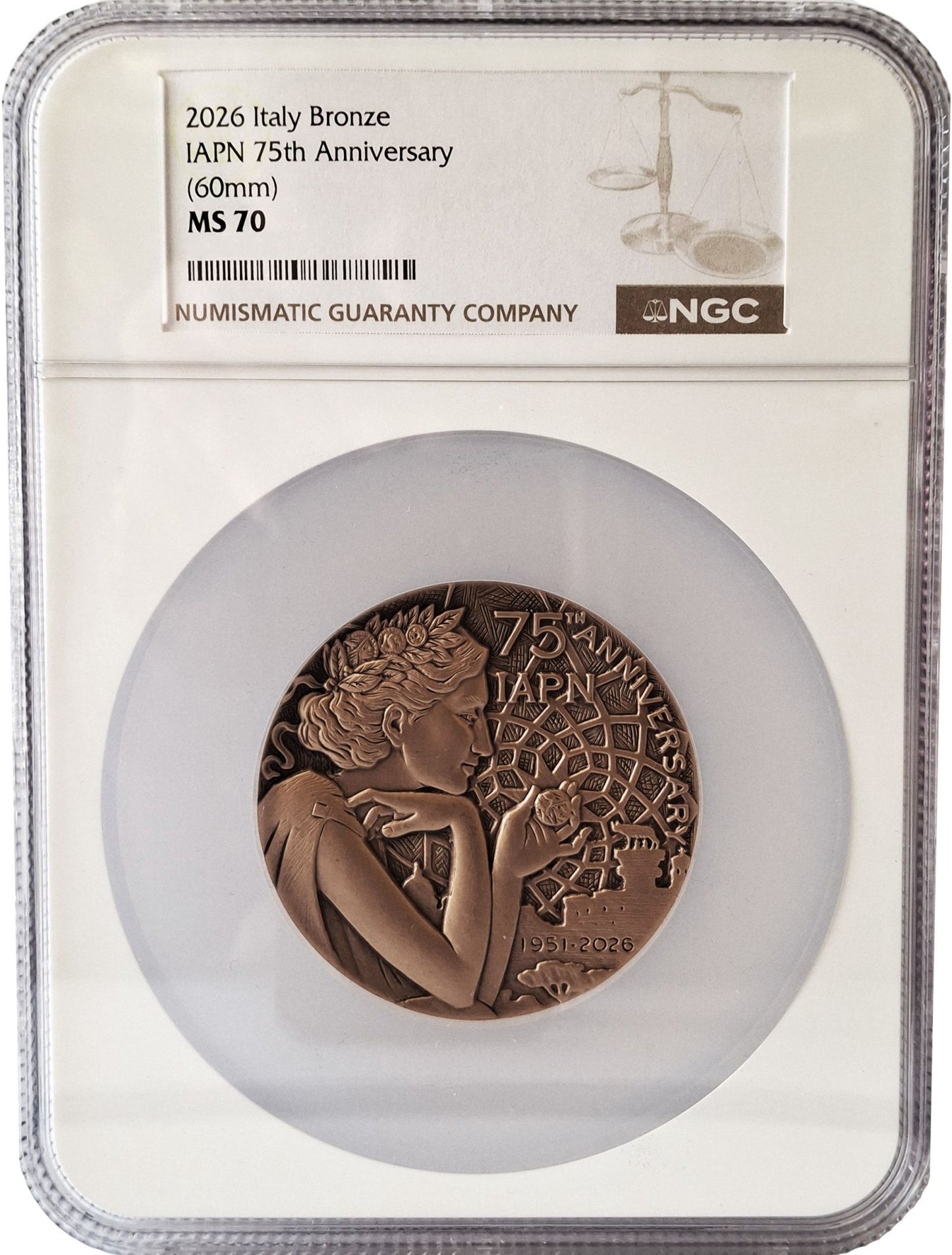 IAPN 75th Anniversary 2026 copper medal