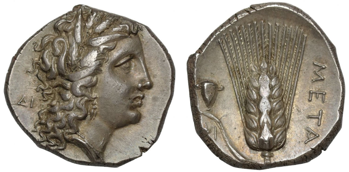 Lucania, Metapontum, Silver Stater, 290-280 BC, with USA Provenance to 2008.