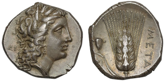 Lucania, Metapontum, Silver Stater, 290-280 BC, with USA Provenance to 2008.