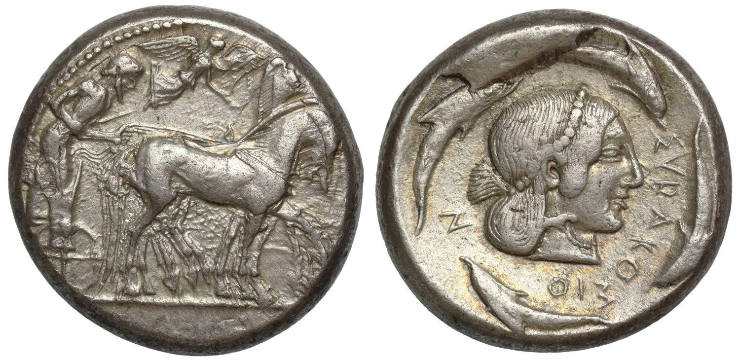 Sicily, Syracuse, Silver Tetradrachm, struck under Gelon I (c.480-475 BC).