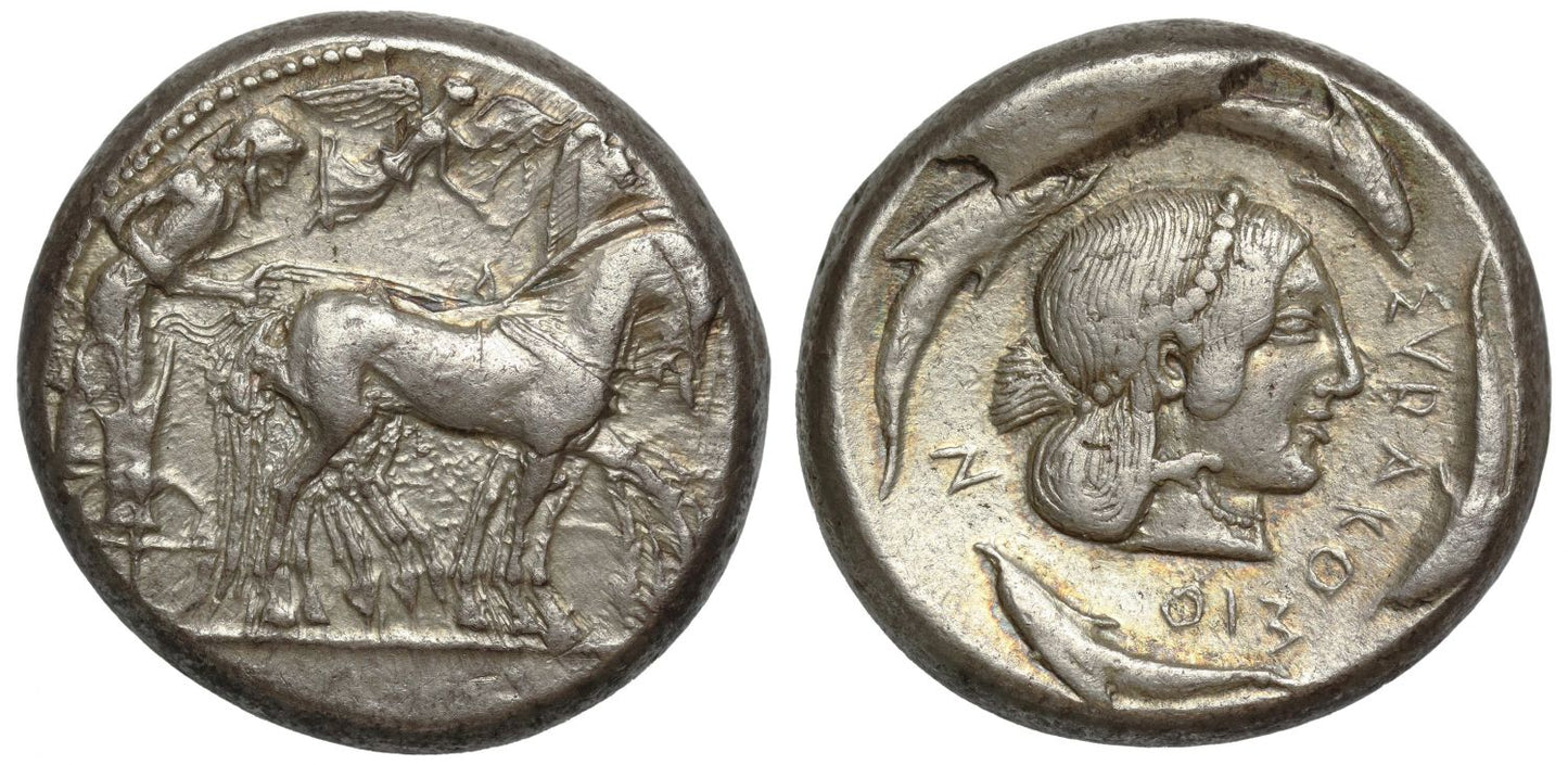 Sicily, Syracuse, Silver Tetradrachm, struck under Gelon I (c.480-475 BC).