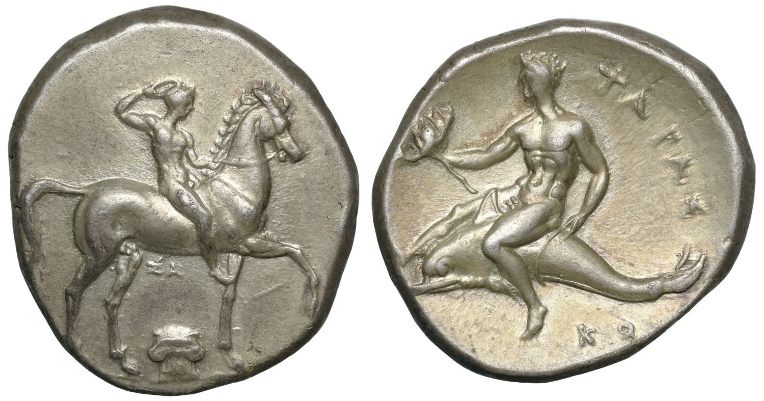 Tarentum, Silver Nomos, c. 280-272 BC.