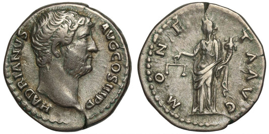 Hadrian, Denarius, MONETA.