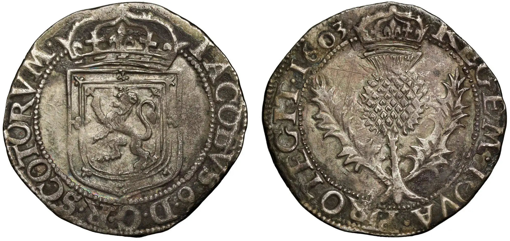 Scotland, James VI 8th coinage, 1603 silver Merk, no stop after date