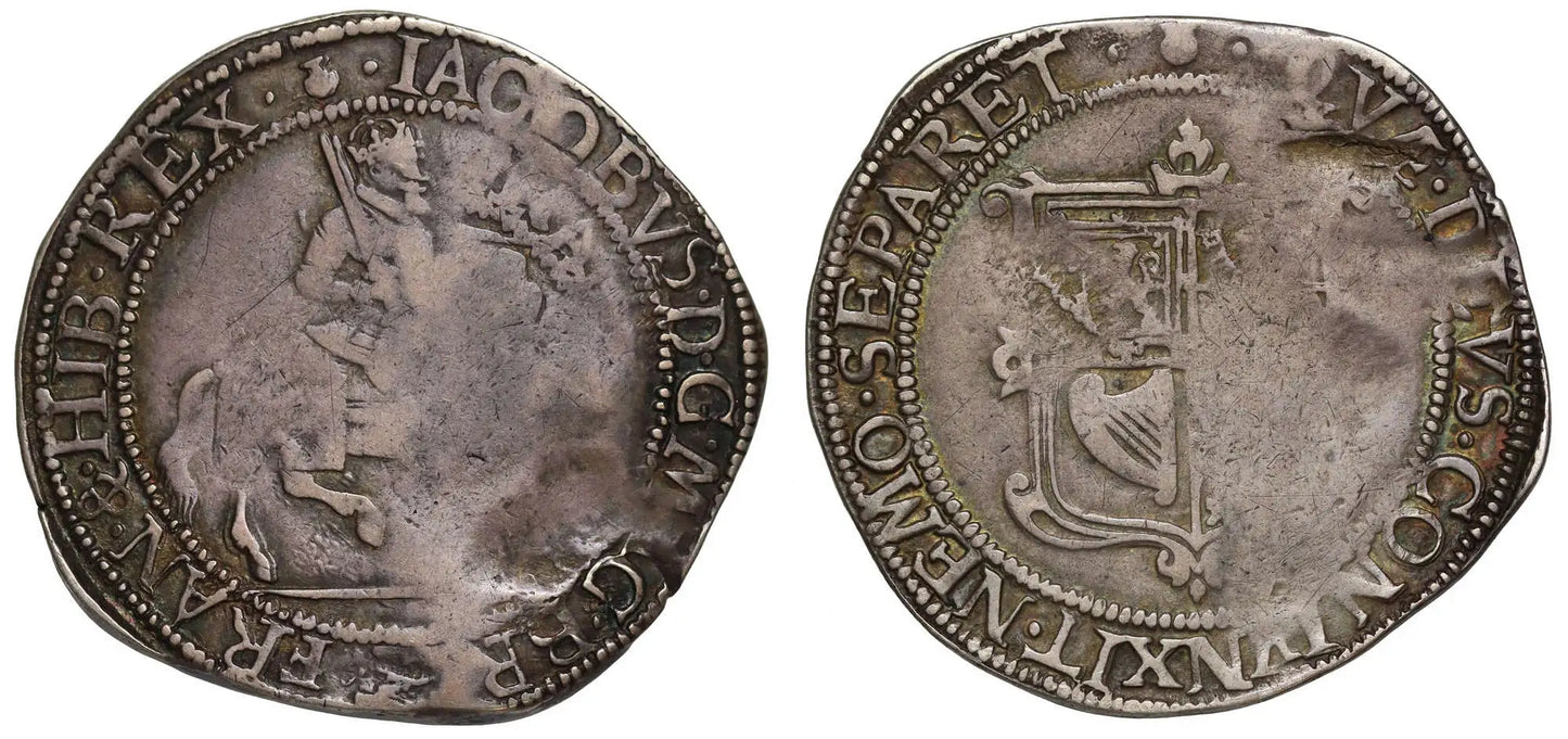 Scotland, James VI Thirty Shillings, 9th coinage (1604-9), mm. thistle head