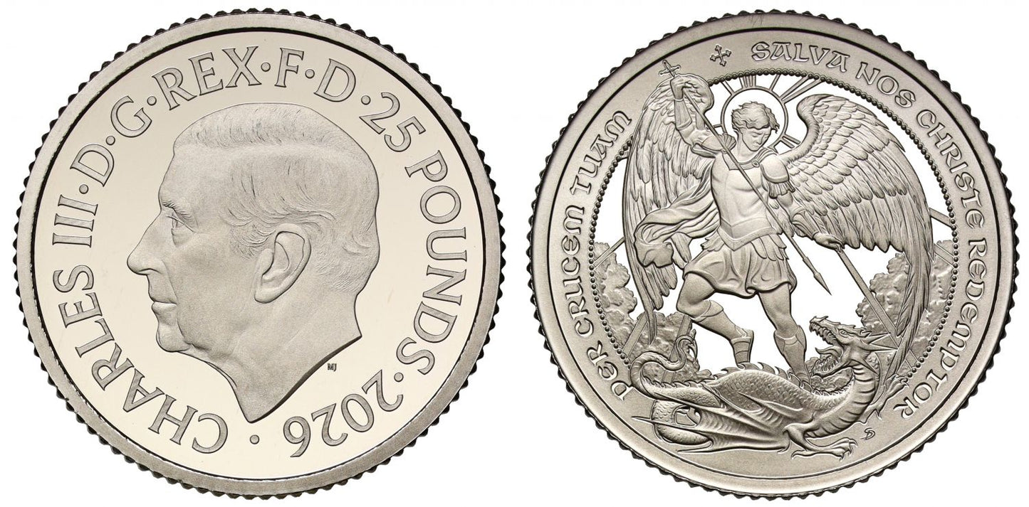 Charles III 2026 platinum proof 1/4oz The Angel