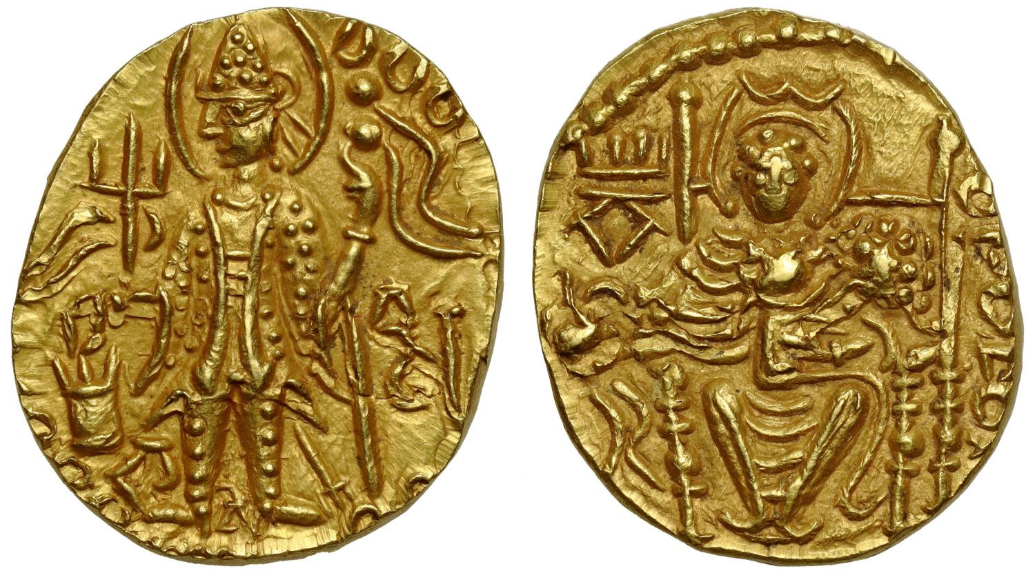 Kushan Empire, Vasudeva II (c. AD 275-300), Gold Dinar.