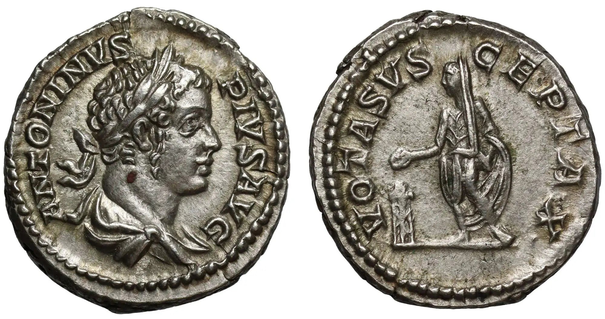 Caracalla, silver Denarius, Rome, 201-6 AD