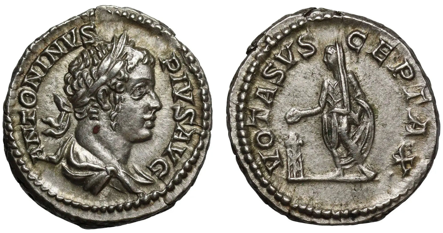 Caracalla, silver Denarius, Rome, 201-6 AD