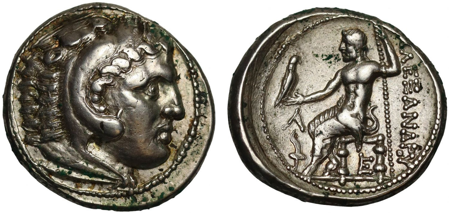 Alexander III 323-323 BC, silver posthumous Tetradrachm. Amphipolis