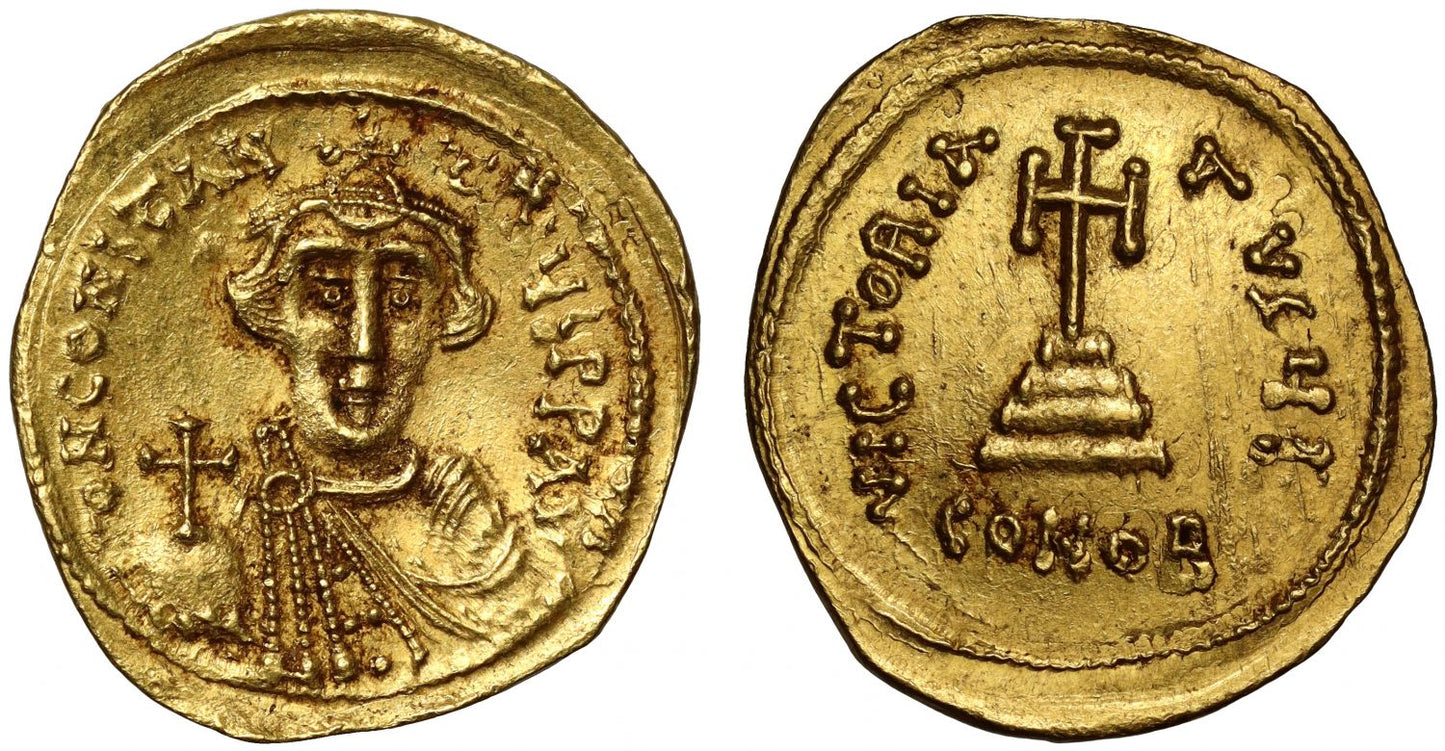 Constans II, gold Solidus, Constantinople, 641 AD