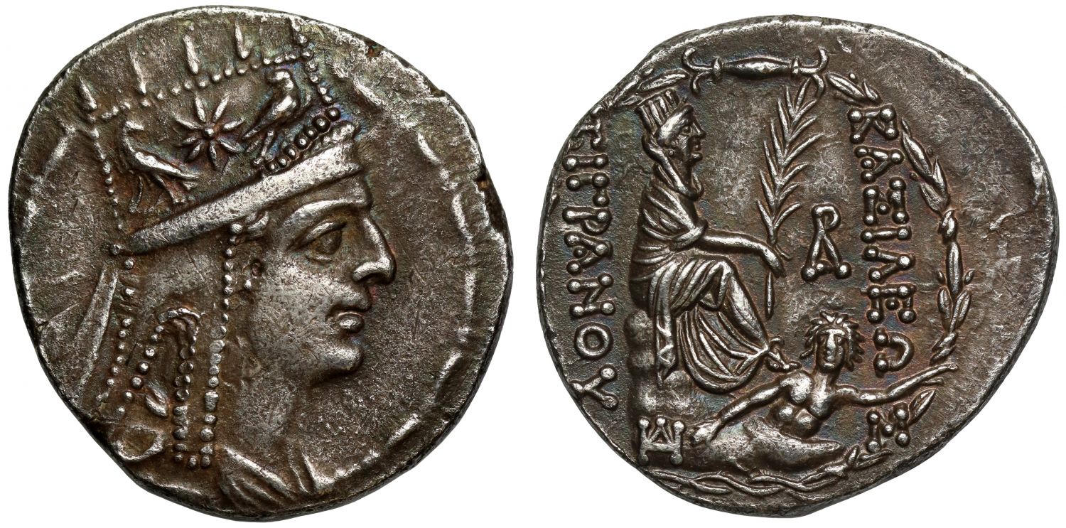 Tigranes II 'the Great' 95-65 BC, silver Tetradrachm. Tigranokerta