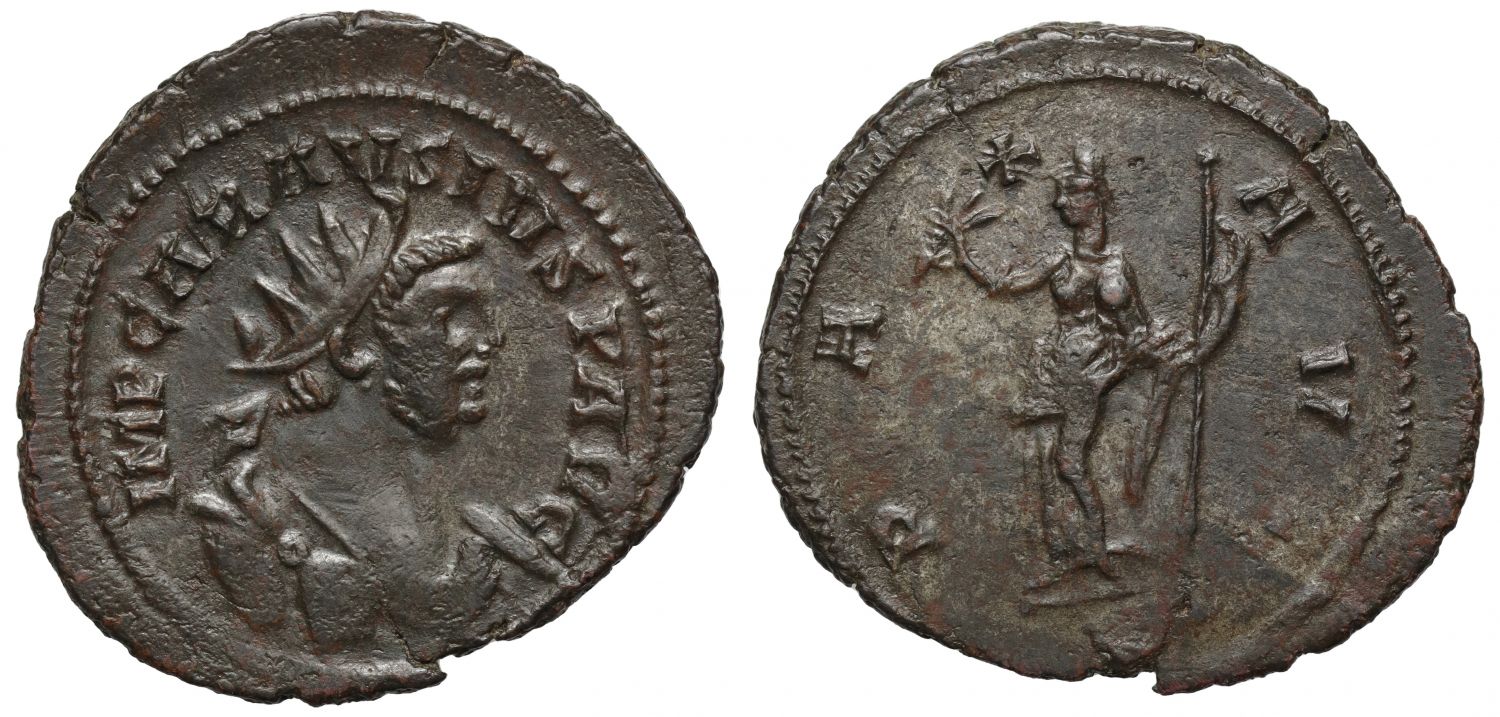 Carausius, AE Antoninianus, Camulodunum, Pax.