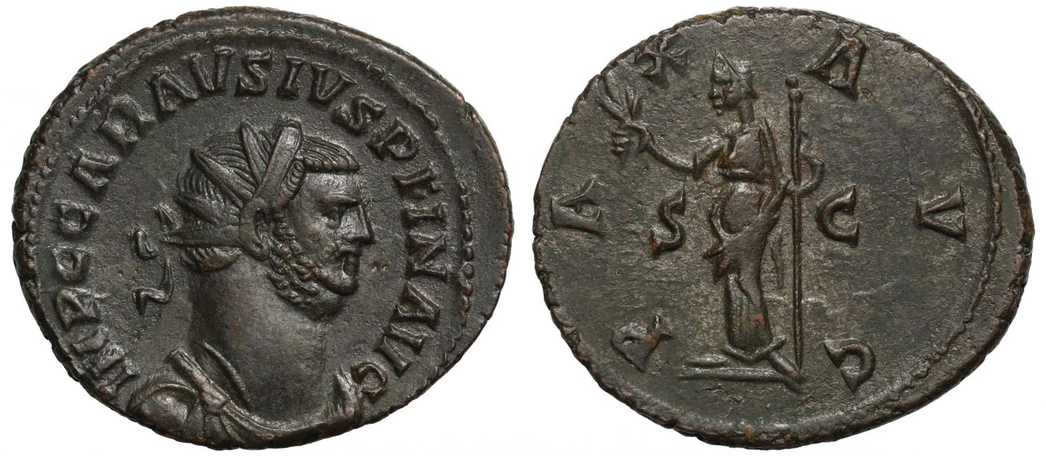 Carausius, AE Antoninianus, uncertain mint, Pax.