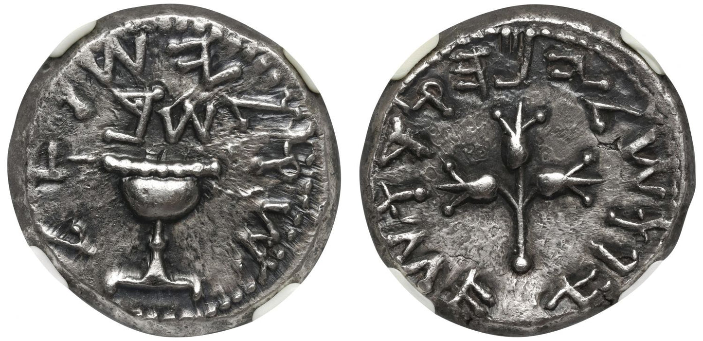 Judaea, The Jewish War, 66-70 CE, Silver Shekel, Year 2.