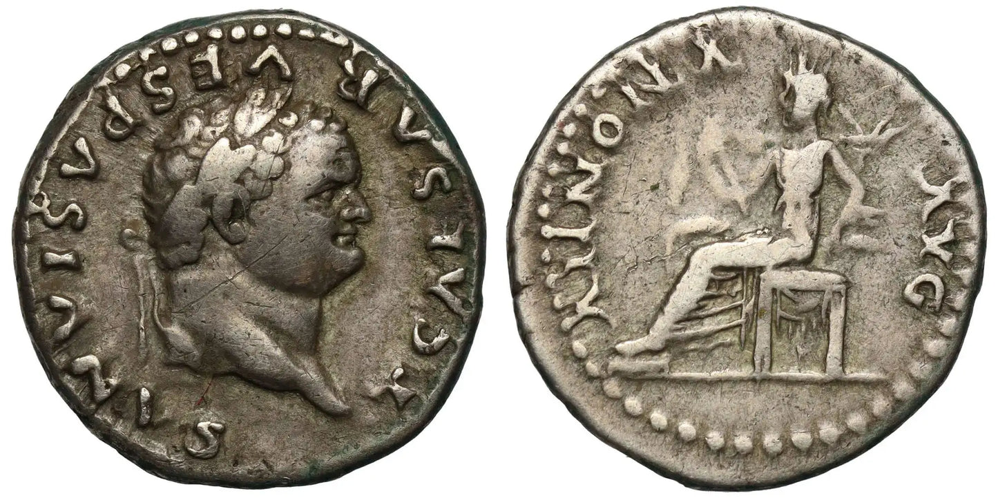 Titus, Silver Denarius, Annona.