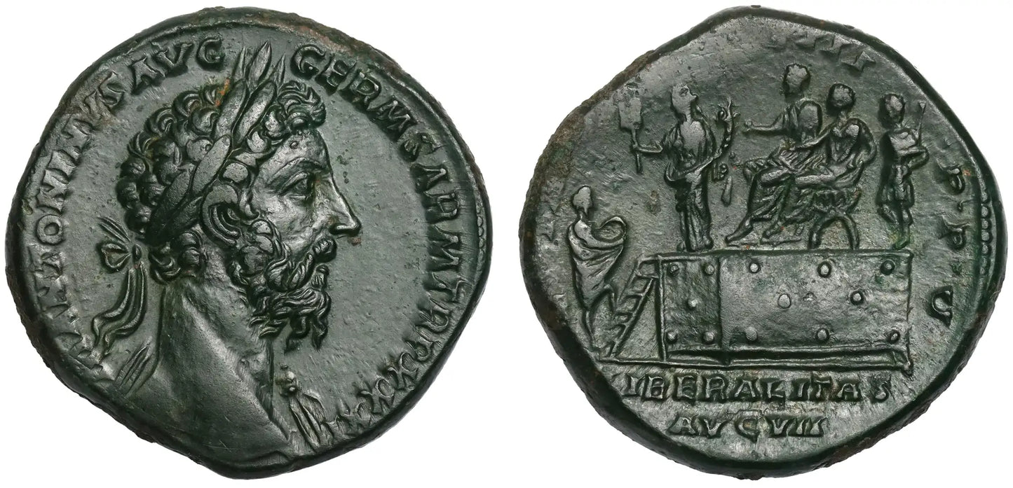 Marcus Aurelius, Bronze Sestertius, Rome