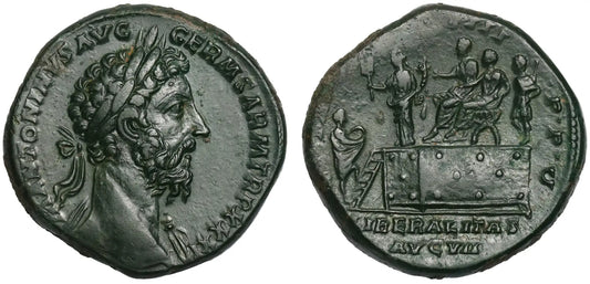 Marcus Aurelius, Bronze Sestertius, Rome