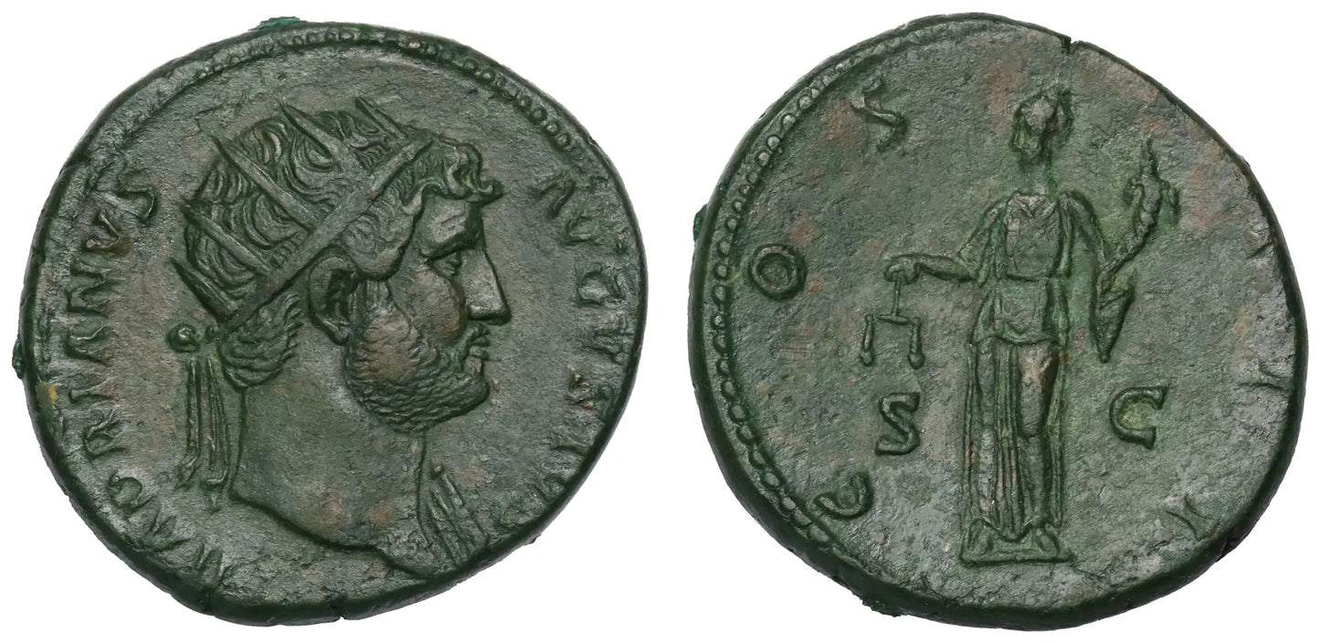 Hadrian, Bronze Dupondius