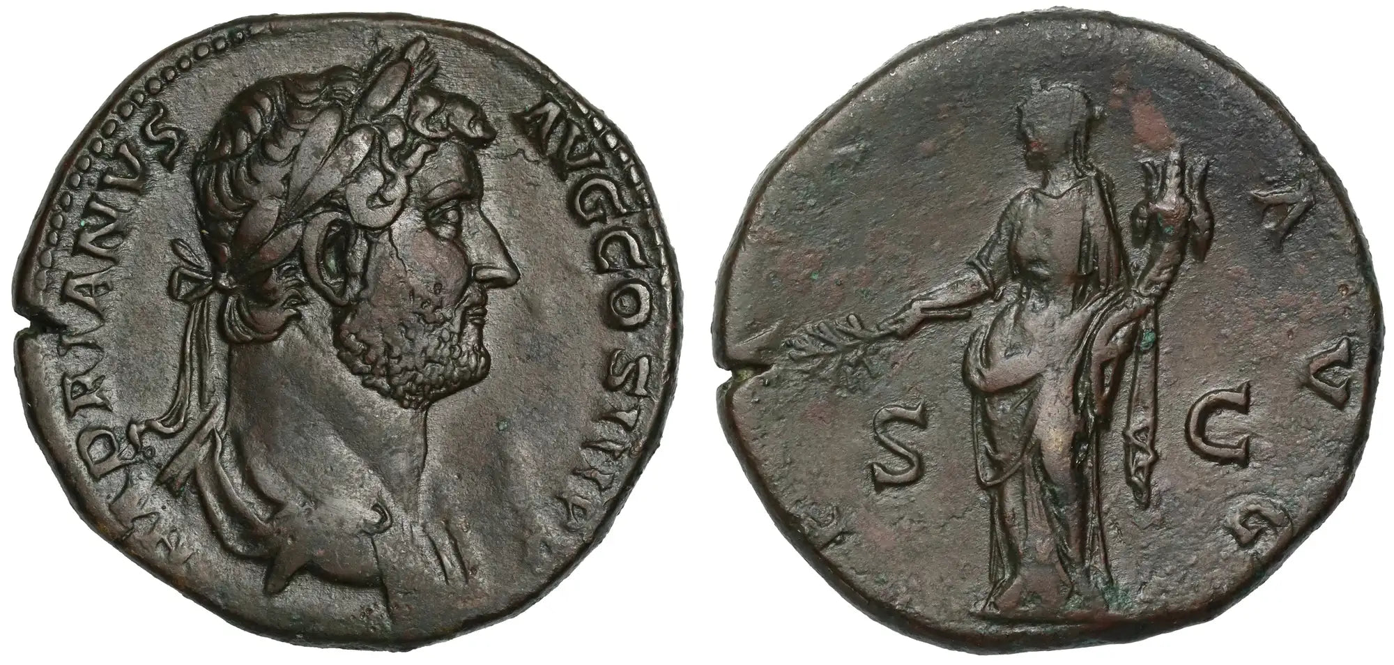 Hadrian, Bronze Sestertius, Rome