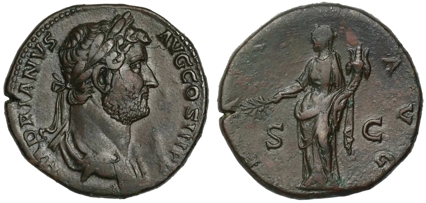 Hadrian, Bronze Sestertius, Rome