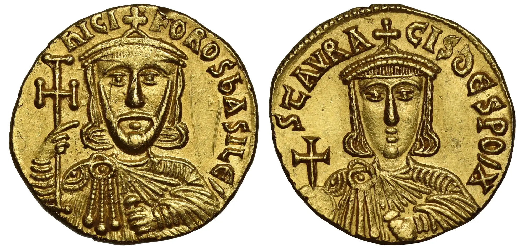 Nicephorus I & Stauracius, Gold Solidus, Constantinople