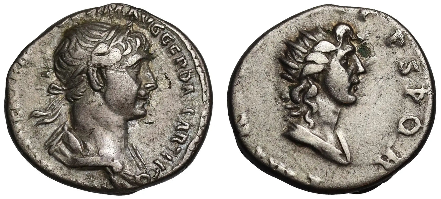 Trajan, Silver Denarius, Sol