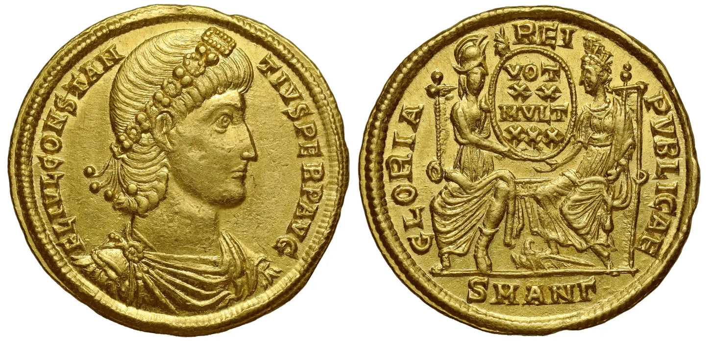 Constantius II, Gold Solidus, Antioch.