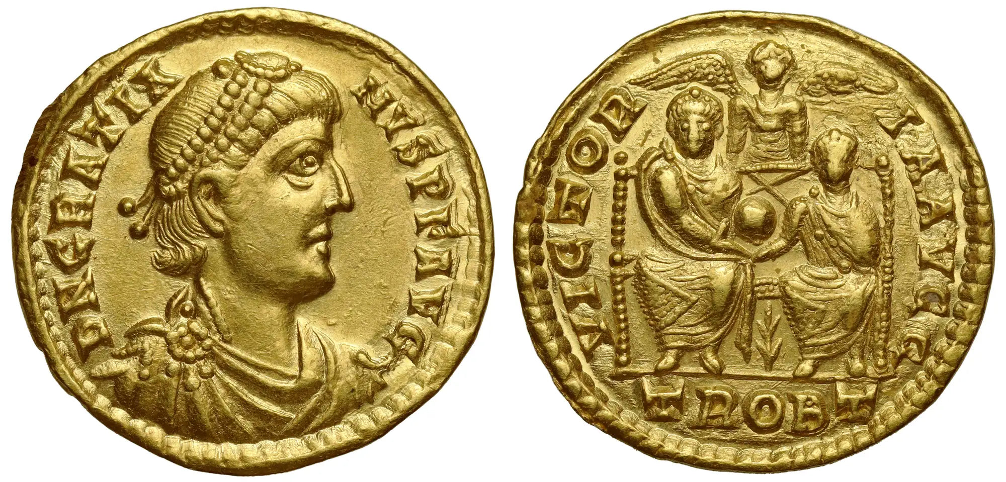 Gratian (AD 367-383), Gold Solidus, Trier.