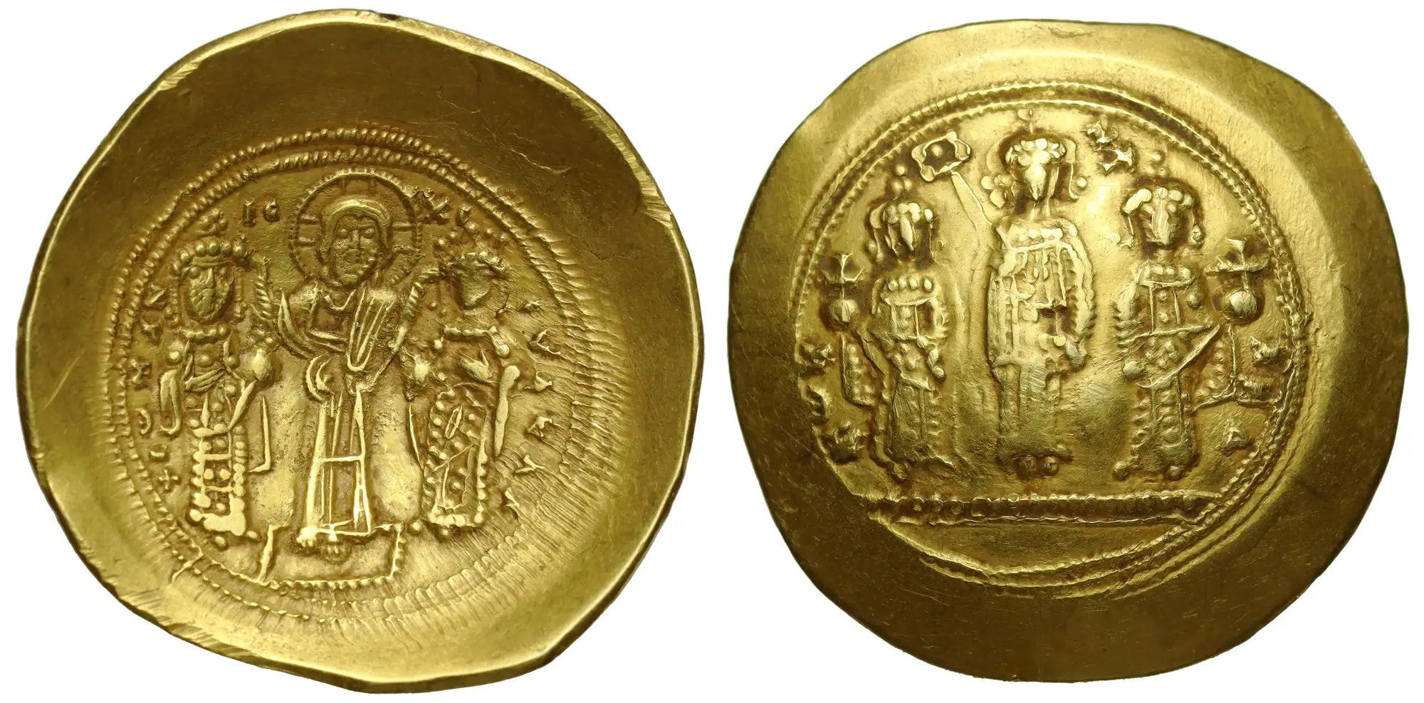 Romanus IV, Gold Histamenon Nomisma, with dotted exergual groundline