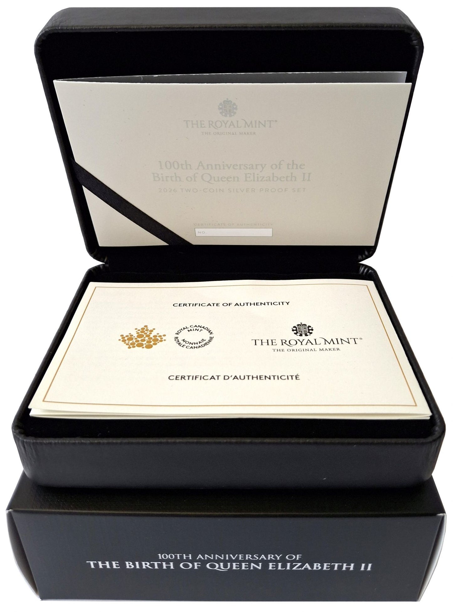 Charles III 2026 2-coin silver PF70 FDI Set Birth of Queen Elizabeth