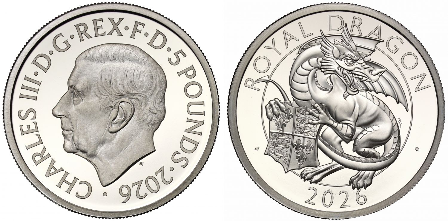 Charles III 2026 silver PF70 FDI 2oz The Royal Dragon