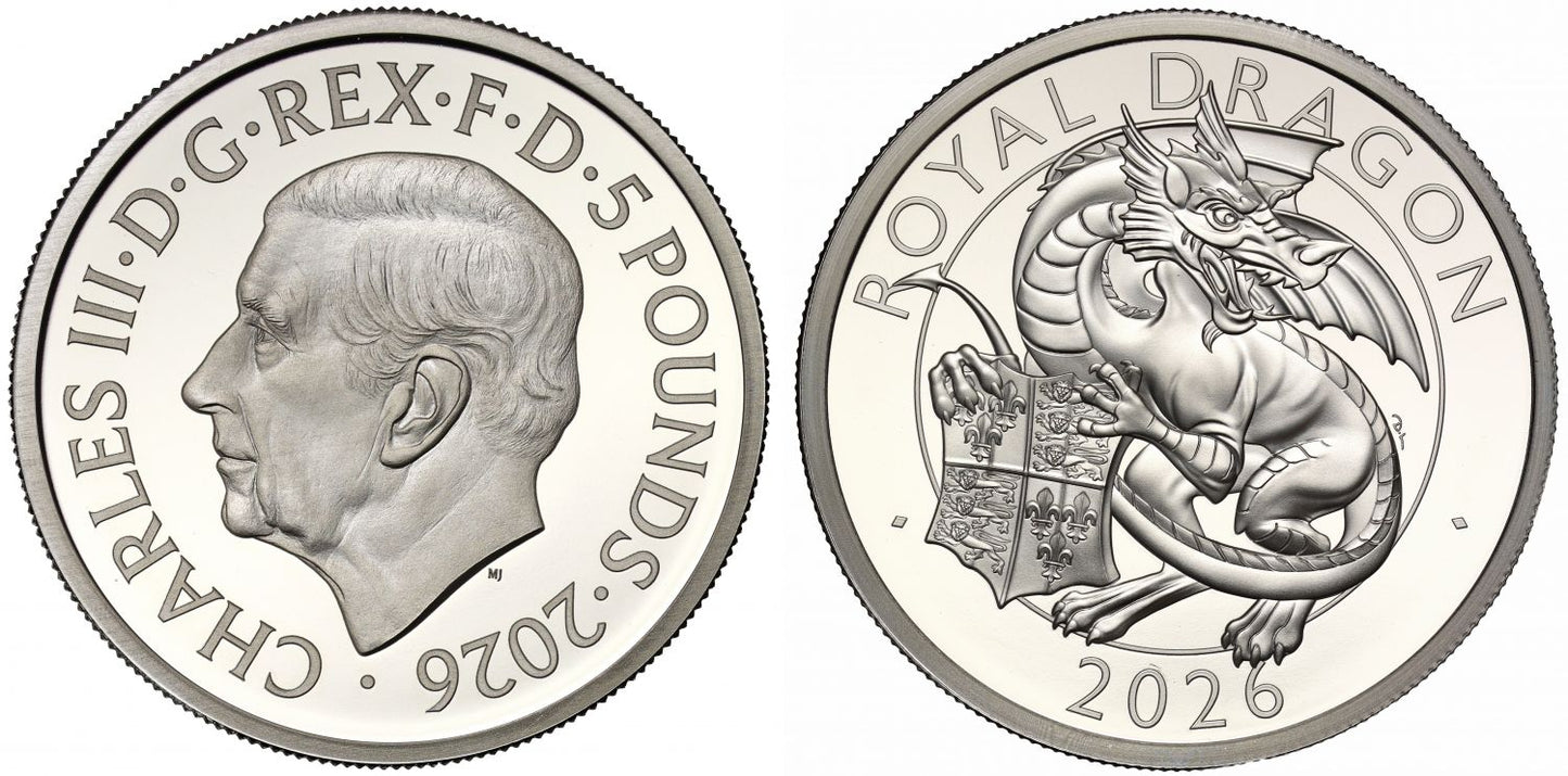 Charles III 2026 silver PF70 FDI 2oz The Royal Dragon