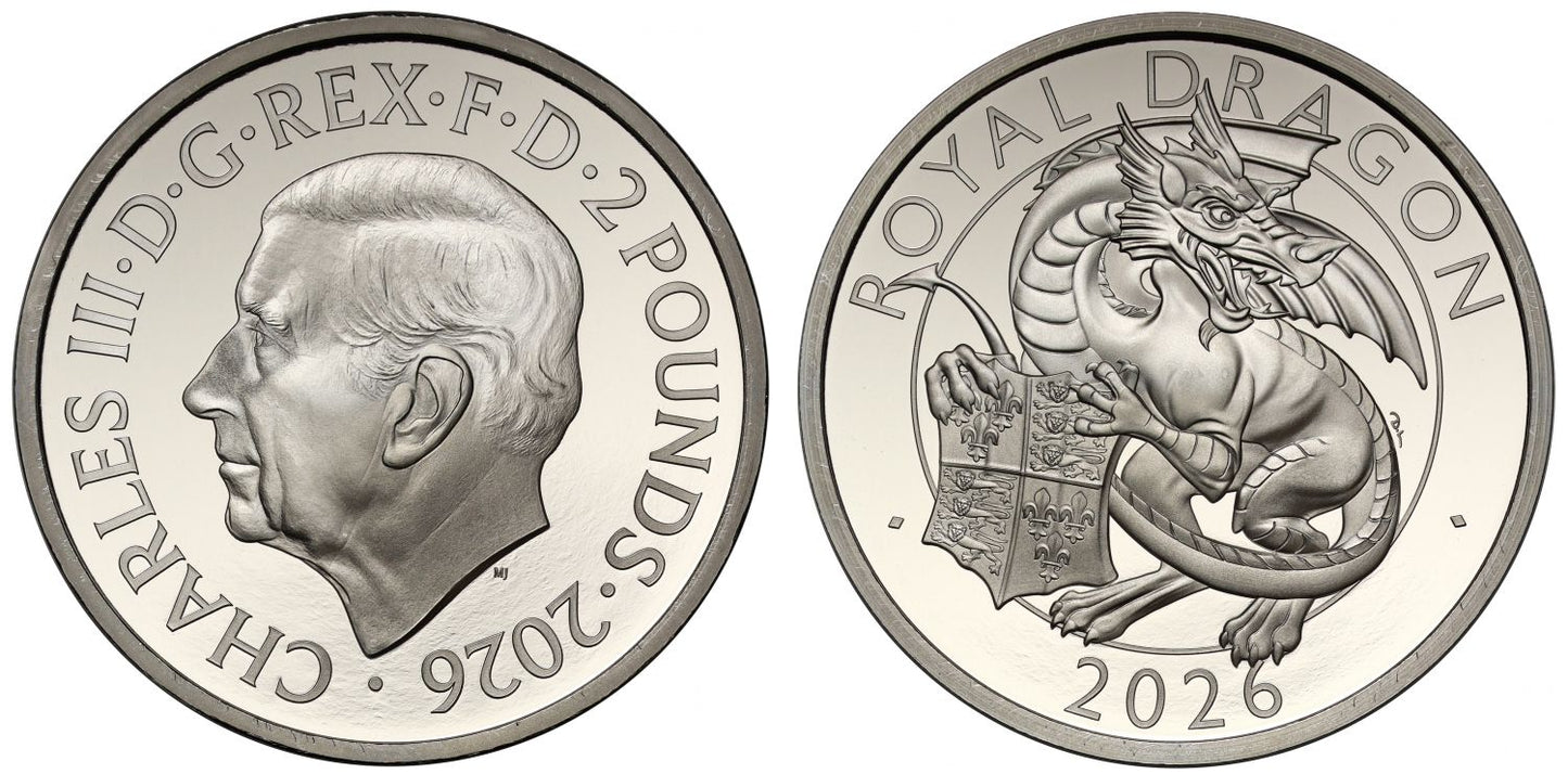 Charles III 2026 silver PF70 UCAM FDI 1oz The Royal Dragon